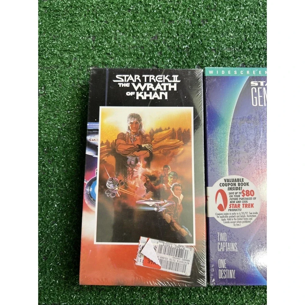Star Trek Lot Of 2 VHS Tapes Generations &‎ The Wrath Of Khan New Sealed